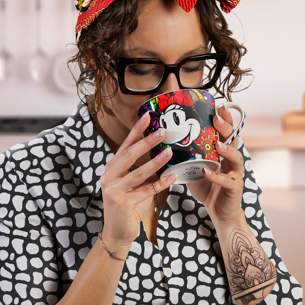 Disney Kaffeetasse / Kaffeebecher "Minnie Maus" Forever & Ever im italienischen Design 103002