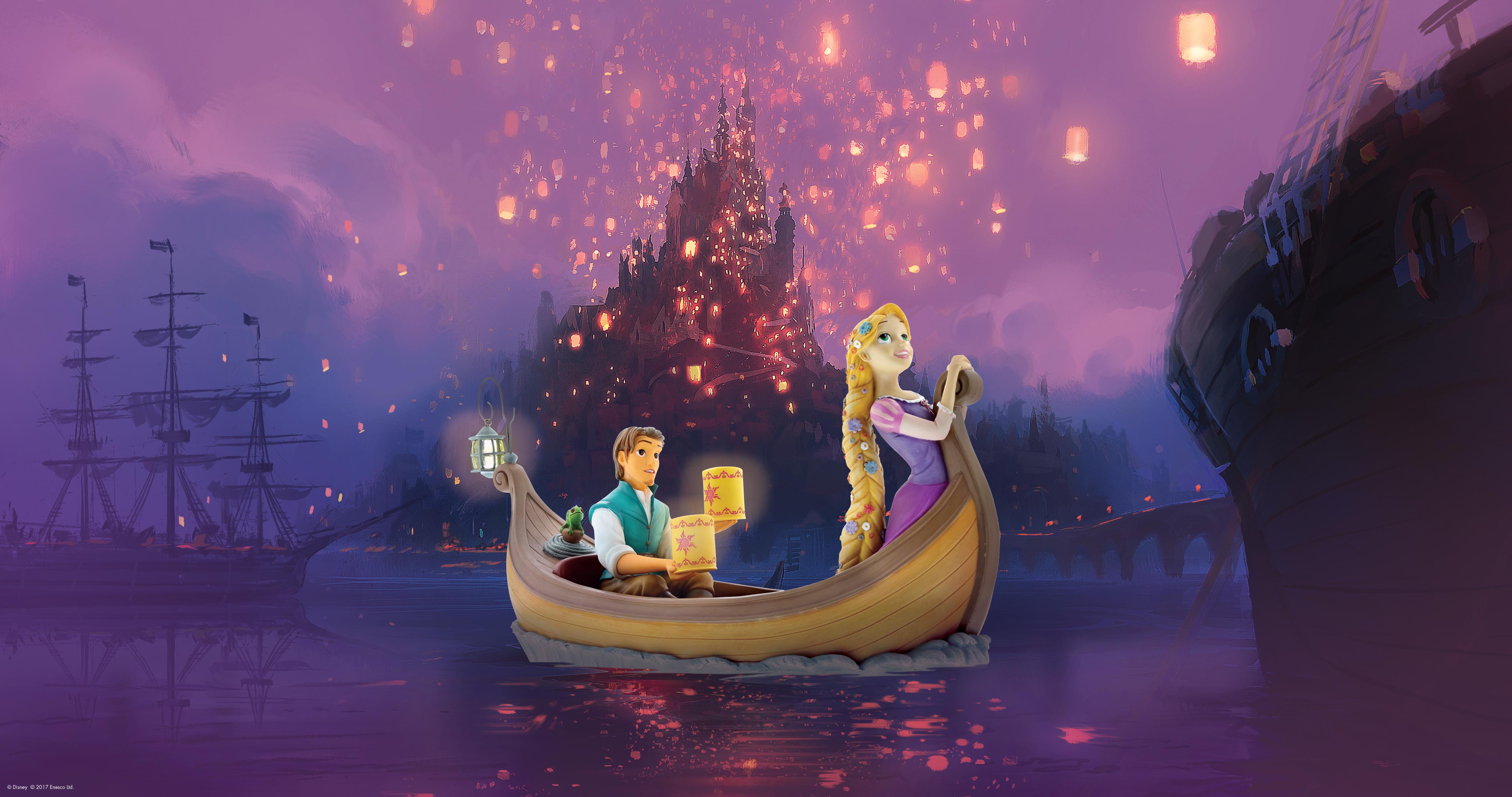 Enchanting Disney Collection - Rapunzel & Flynn Rider im Laternen-Boot (I See The Light) Figur A28827