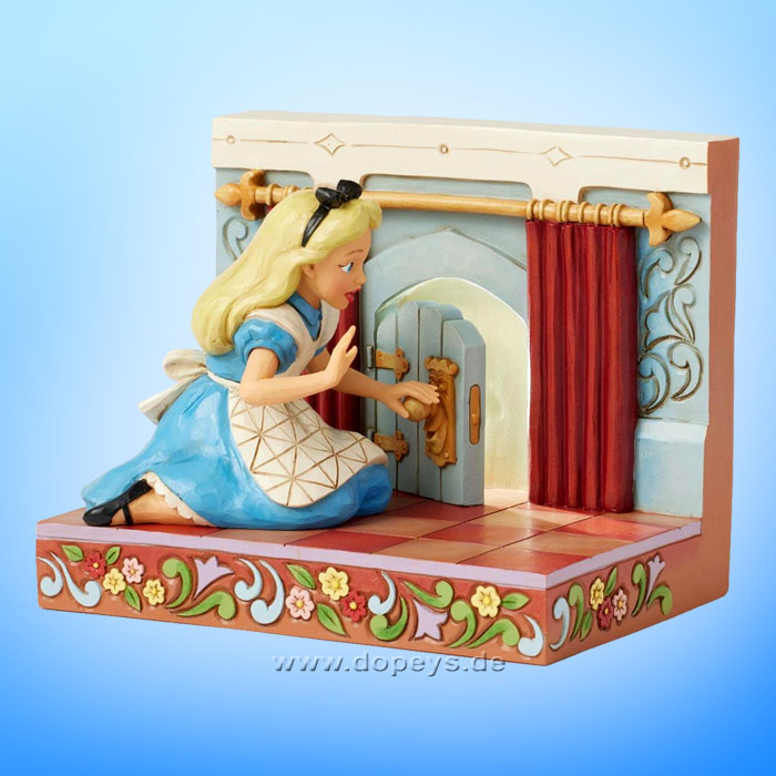 Disney Traditions Figur - Alice im Wunderland an beleuchteter Tür (Curioser and Curiouser) von Jim Shore 6016902