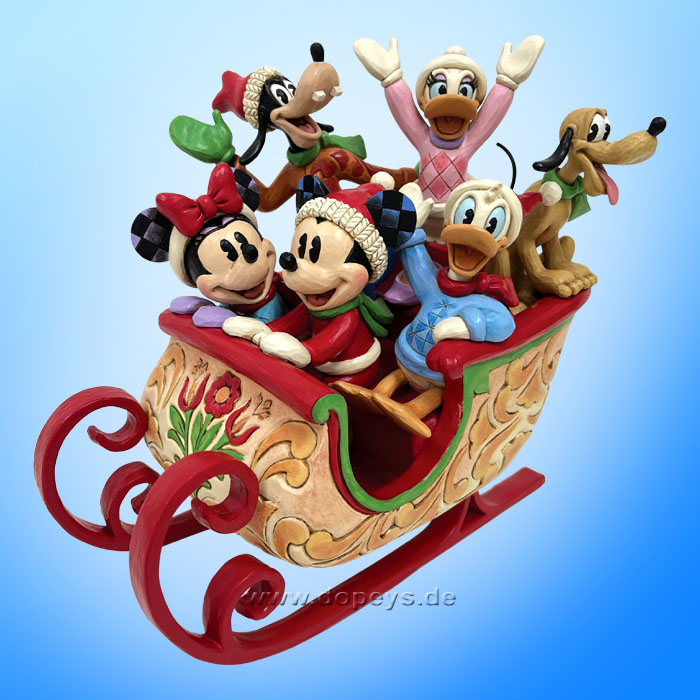 Disney Traditions - Mickey & Friends in Sleigh (A Sleigh Full of Joy) figurine by Jim Shore 6016883