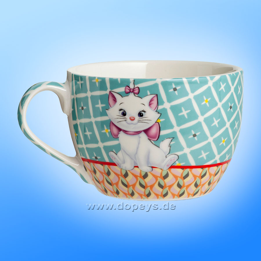 Große Disney Frühstückstasse / Cappuccino Tasse - Tales "Aristocats" im italienischen Design 102004