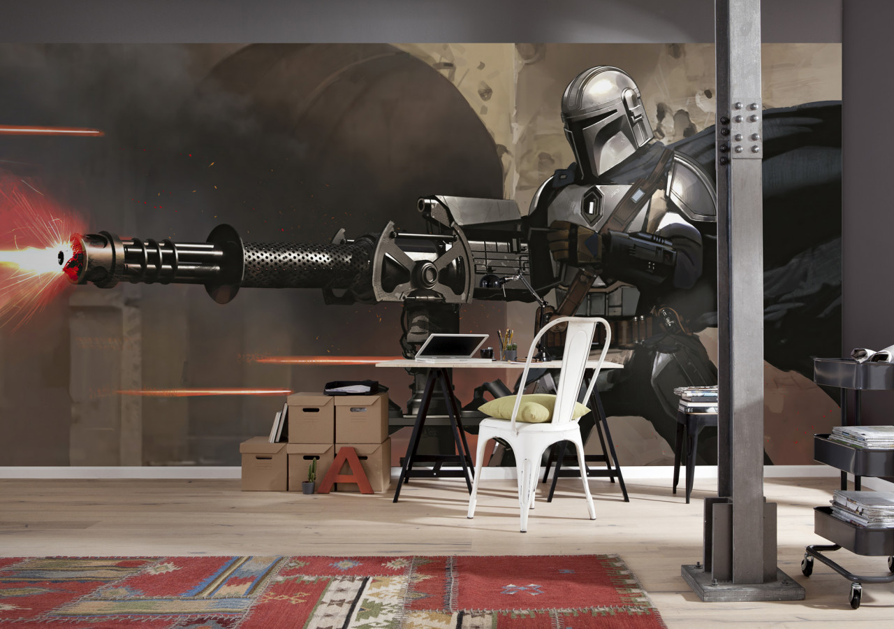 Star Wars Vlies Fototapete "Star Wars The Mandalorian Blaster" 5,00m x 2,50m