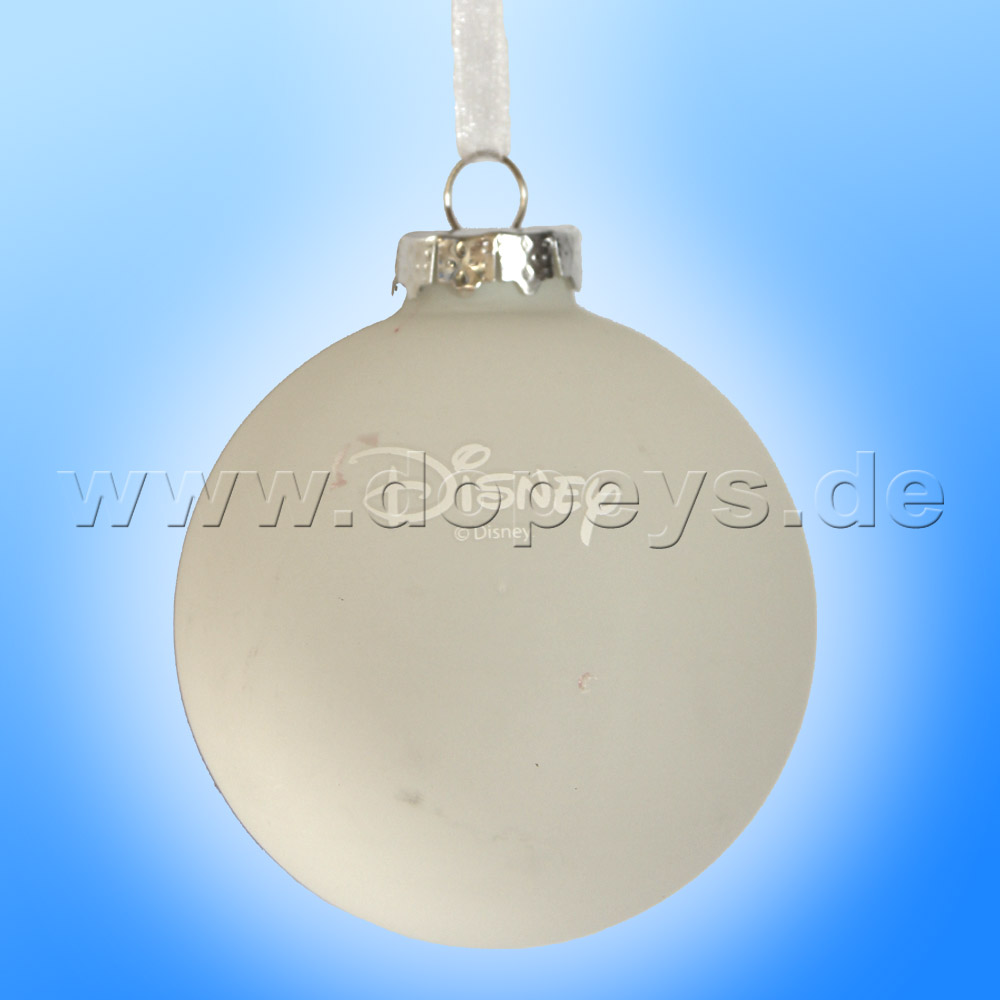 Kurt S. Adler - Disney Prinzessin "Cinderella mit Kutsche" Weihnachtsbaumkugel / Glaskugel in Weiß DN01004-B