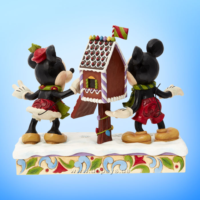 Disney Traditions - Mickey & Minnie Mouse Posting a Christmas Letter (Letters For Santa) figurine by Jim Shore 6015001