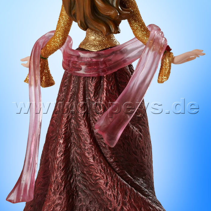 Disney Showcase Collection from Enesco "Christmas Belle Figurine & Chip Hanging Ornament Set" 4053349 Haute Couture