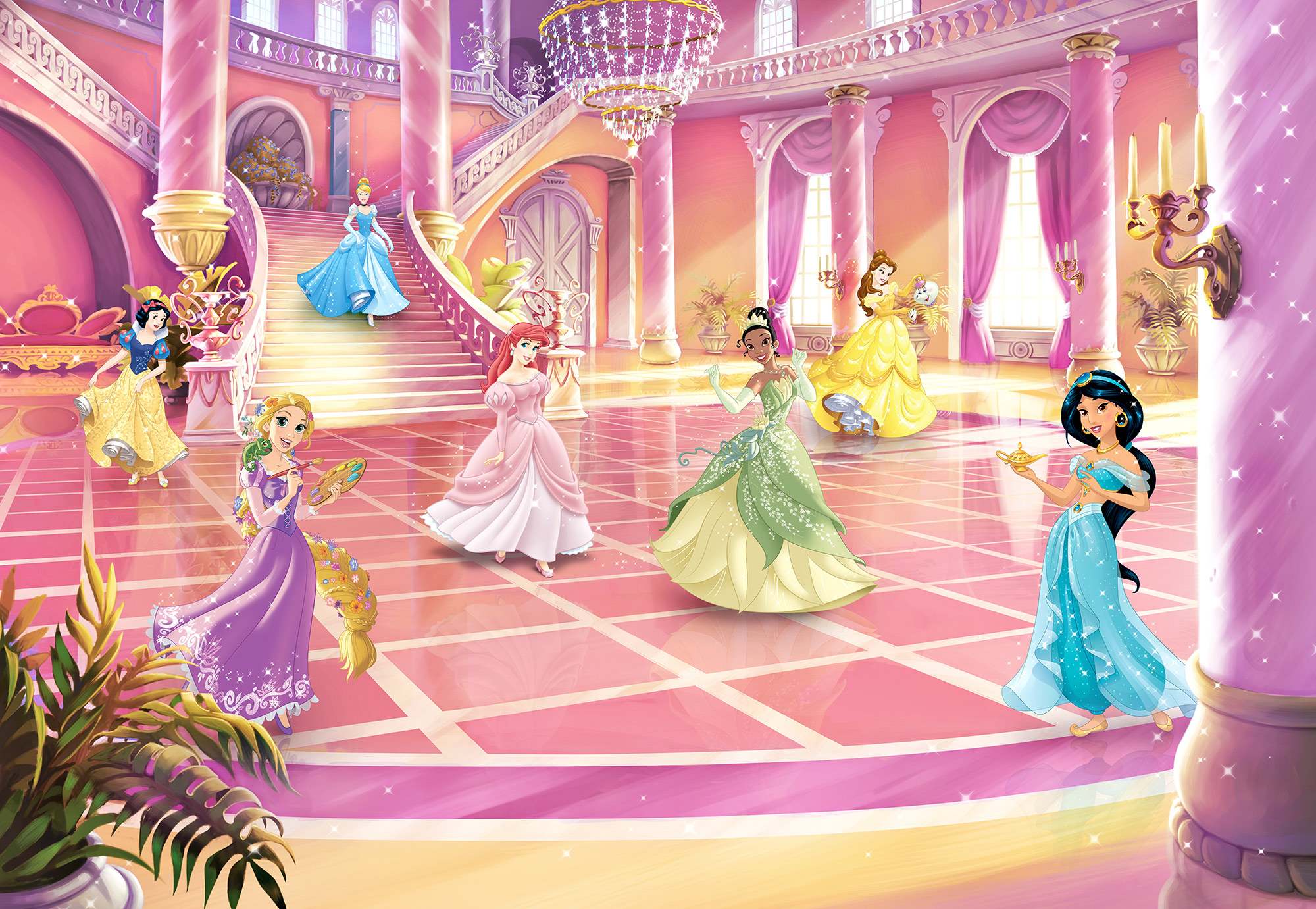 Disney Prinzessinnen Fototapete "Princess Glitzerparty"