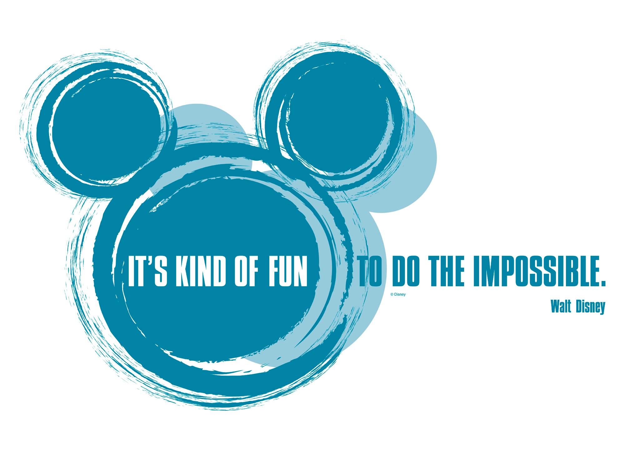 Disney Wandsticker / Wandaufkleber Mickey "It's kind of fun"