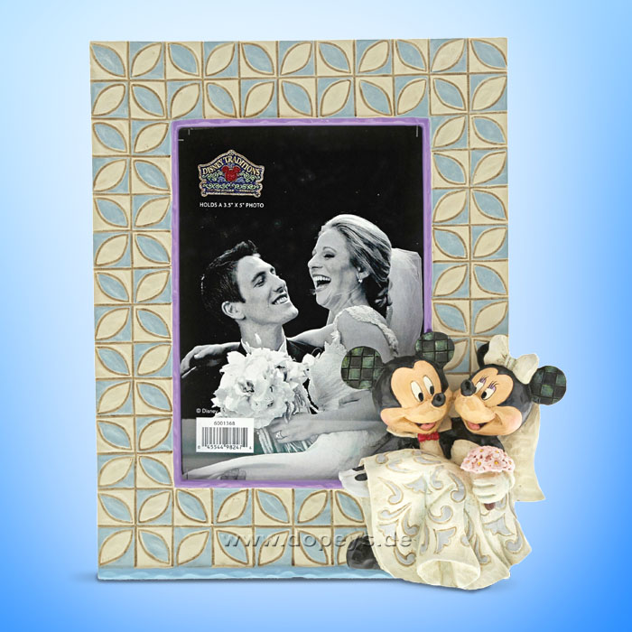 Disney Traditions - Mickey & Minnie Mouse Wedding Photo Frame by Jim Shore 6001369