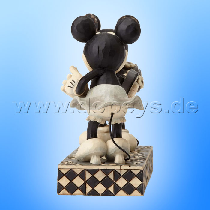 Disney Traditions - Real Sweetheart (Mickey & Minnie Retro schwarz-weiß) von Jim Shore 4009260