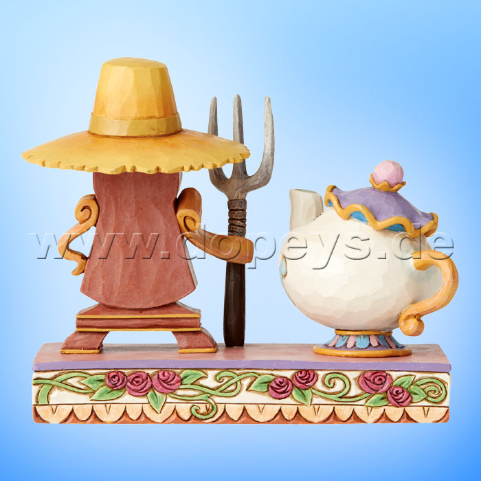 Disney Traditions - Workin Round The Clock (Mrs. Potts & Cogsworth) by Jim Shore 6002813