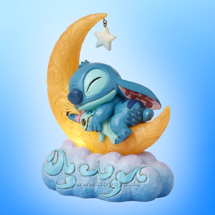 Disney Traditions - Stitch & Scrump on Light-up Moon (Sweet Dreams) figurine by Jim Shore 6016334