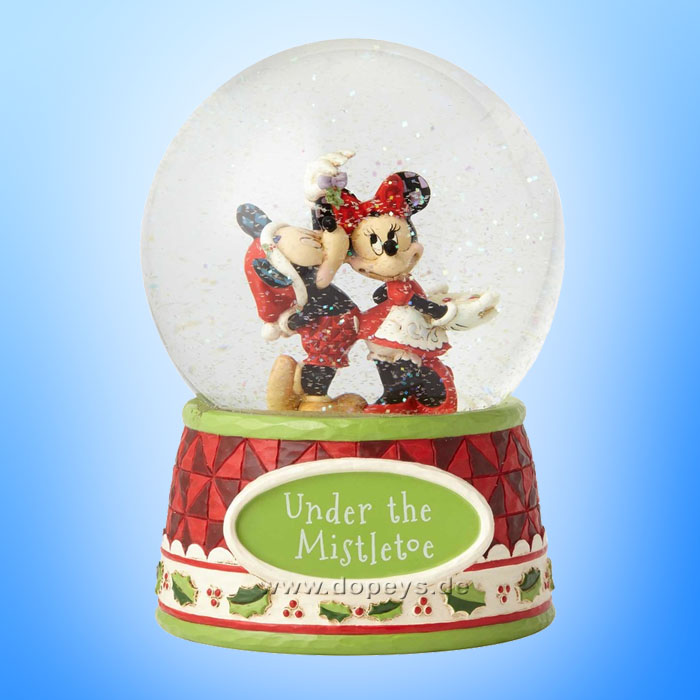 Disney Traditions / Jim Shore figurine from Enesco "Under The Mistletoe (Mickey Mouse & Minnie Mouse Waterball)" 4060275