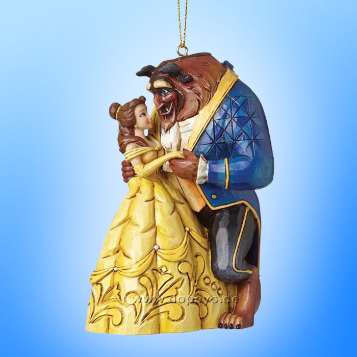 Disney Traditions / Jim Shore Figur von Enesco. "Die Schöne und das Biest Ornament Baumanhänger" A28960