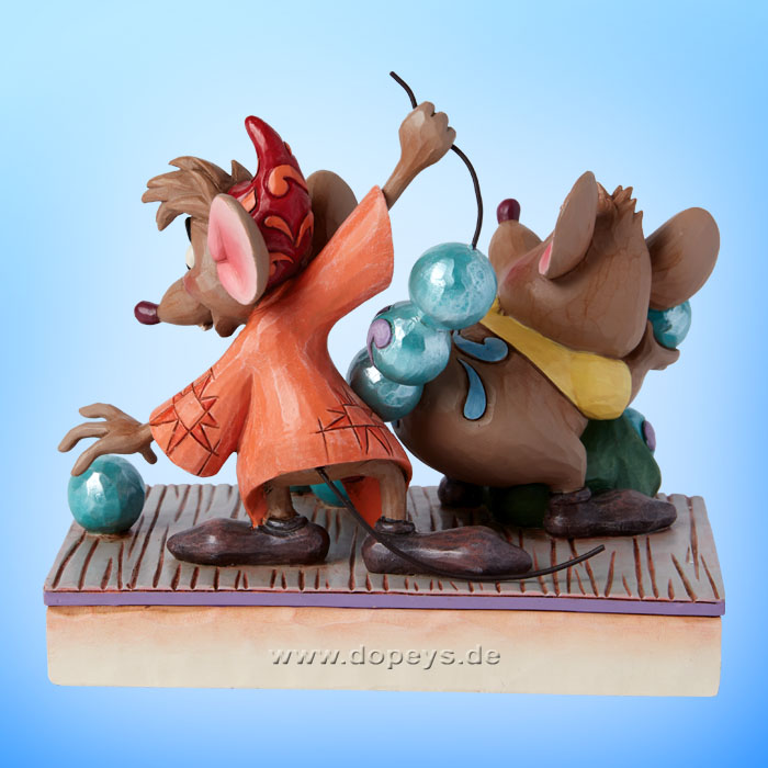 Disney Traditions Figur - Jacques & Karli mit Perlen (Beads for Cinderelly) von Jim Shore 6015020