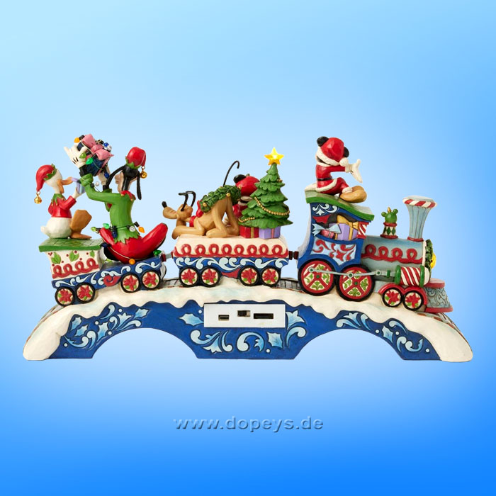 Disney Traditions - Mickey & Friends LED Musical Train (Christmas Cheer on Track) figurine by Jim Shore 6014996