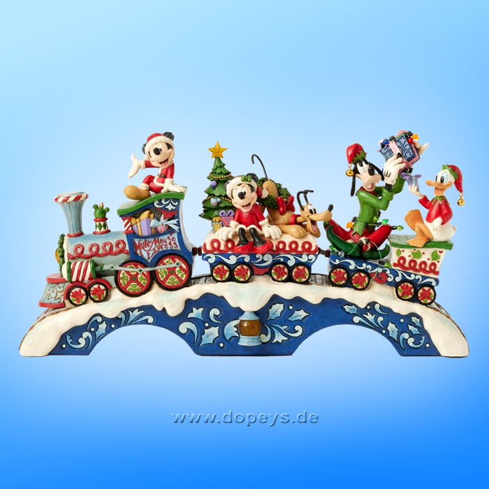 Disney Traditions - Mickey & Friends LED Musical Train (Christmas Cheer on Track) figurine by Jim Shore 6014996