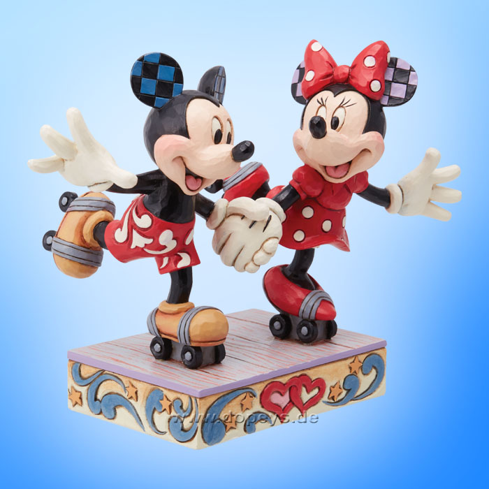Disney Traditions - Mickey & Minnie Roller Skating (A Sweet Skate) figurine by Jim Shore 6014315