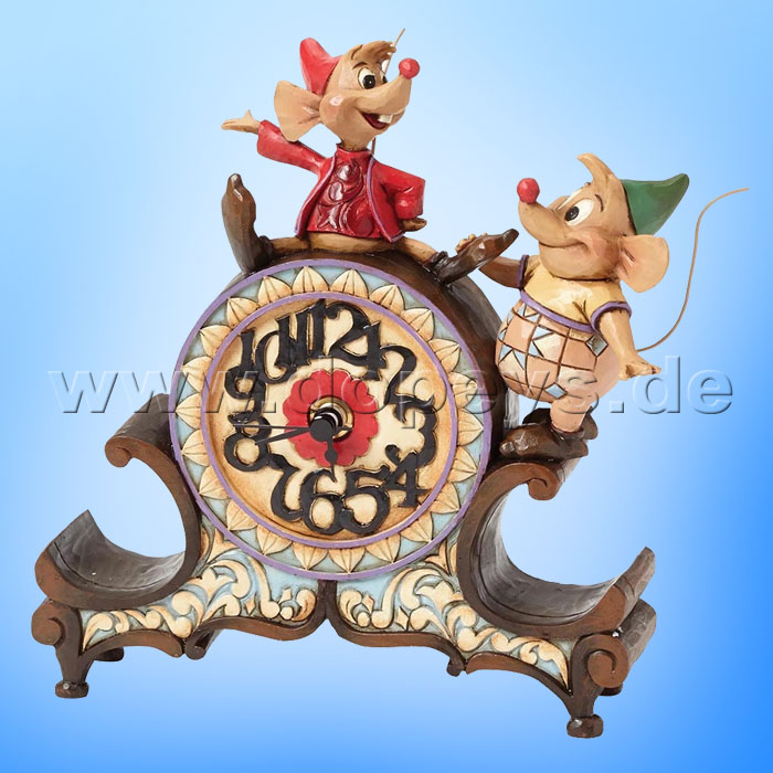 Disney Traditions / Jim Shore figurine from Enesco "A Stitch in Time (Jaq and Guz Clock)" 4039084.