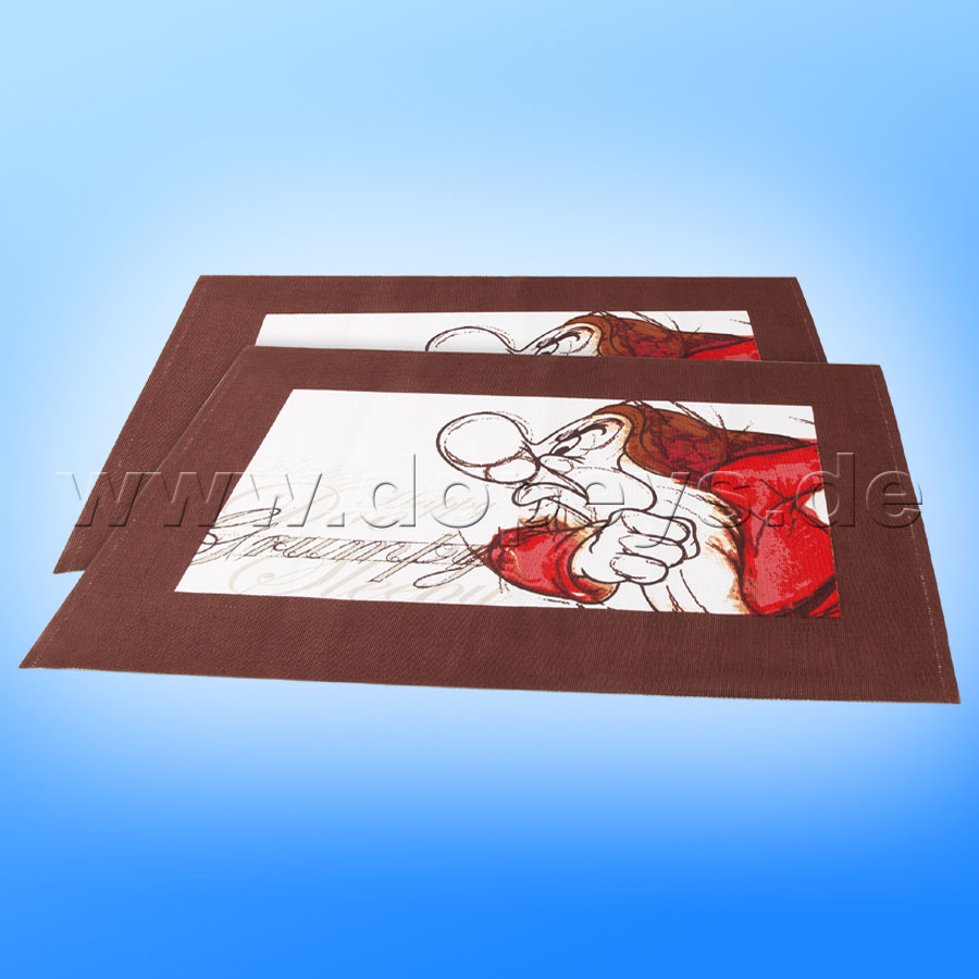 Disney Place Mat "Grumpy" in Italian Design, 2 piece set