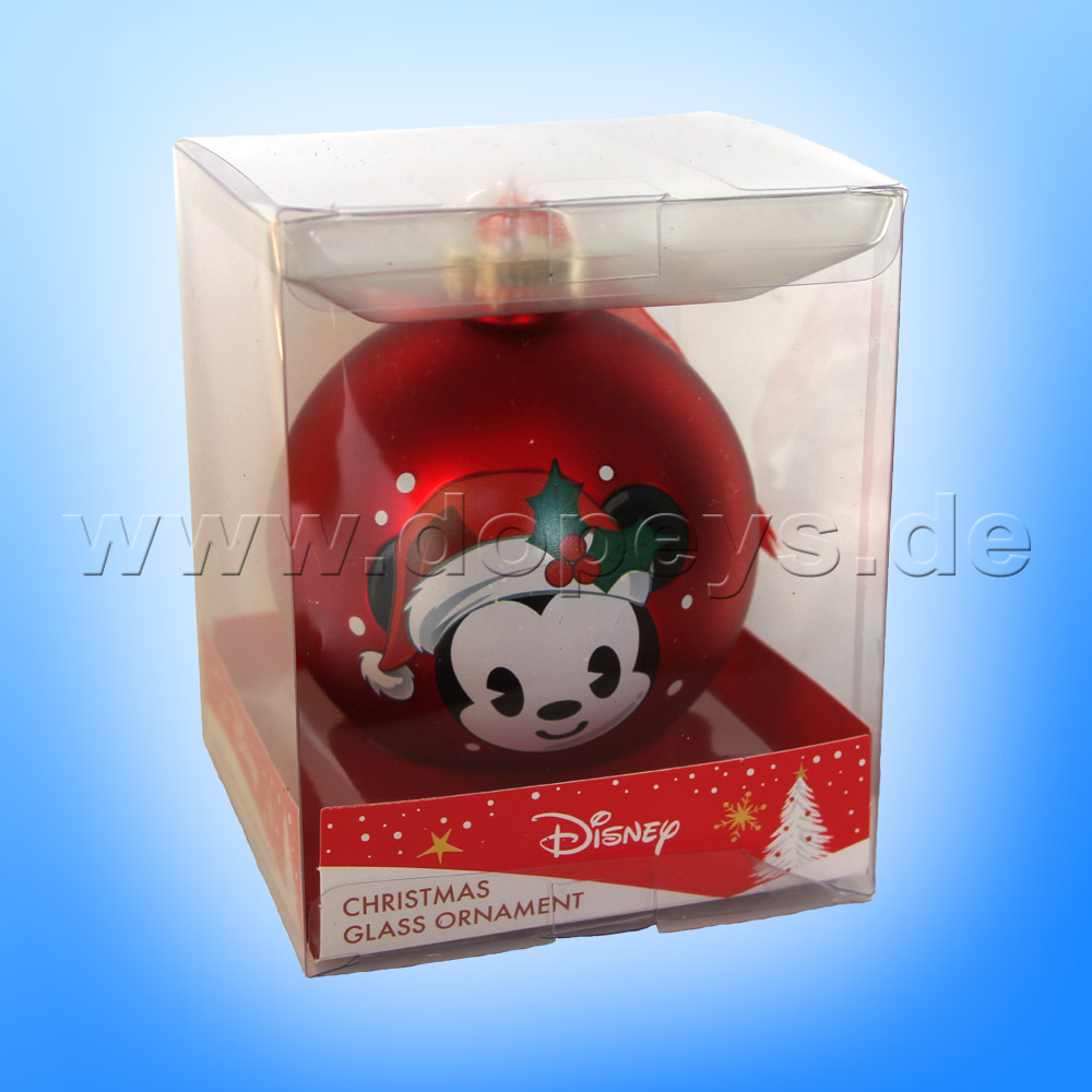 Kurt S. Adler - "Baby Mickey with Santa Hat" Disney Christmas Bauble red DN02005-E