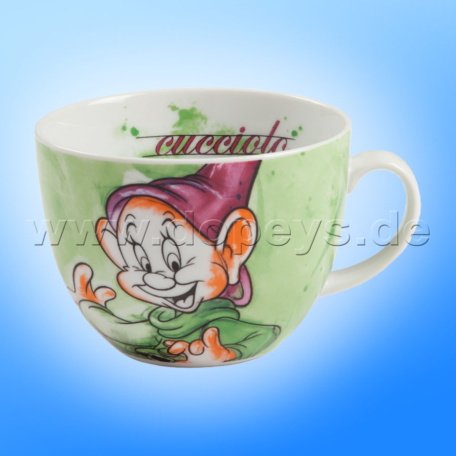 Große Disney Cappuccino Tasse "Seppl" italienisches Design, 60 cl