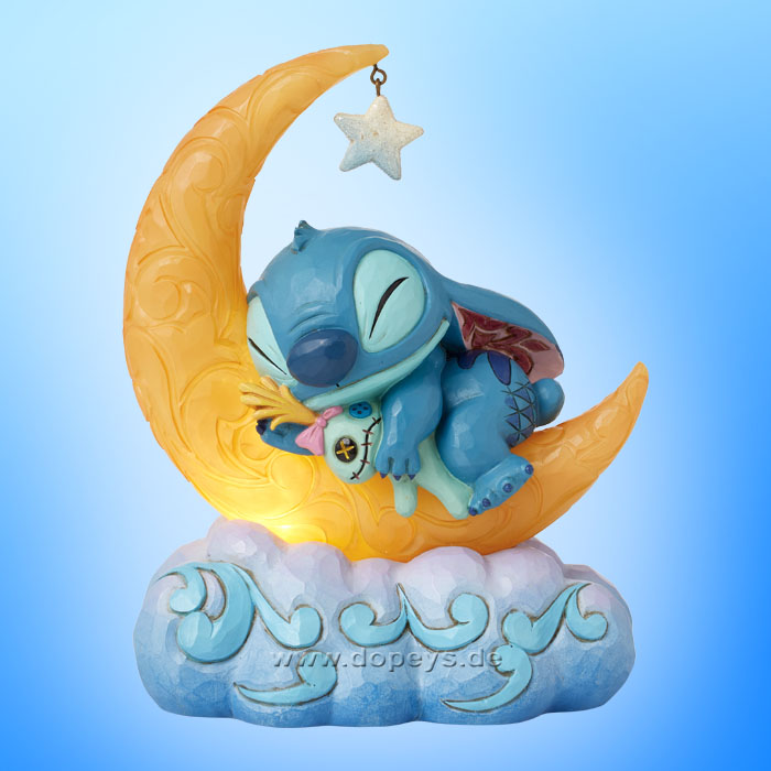 Disney Traditions - Stitch & Scrump on Light-up Moon (Sweet Dreams) figurine by Jim Shore 6016334