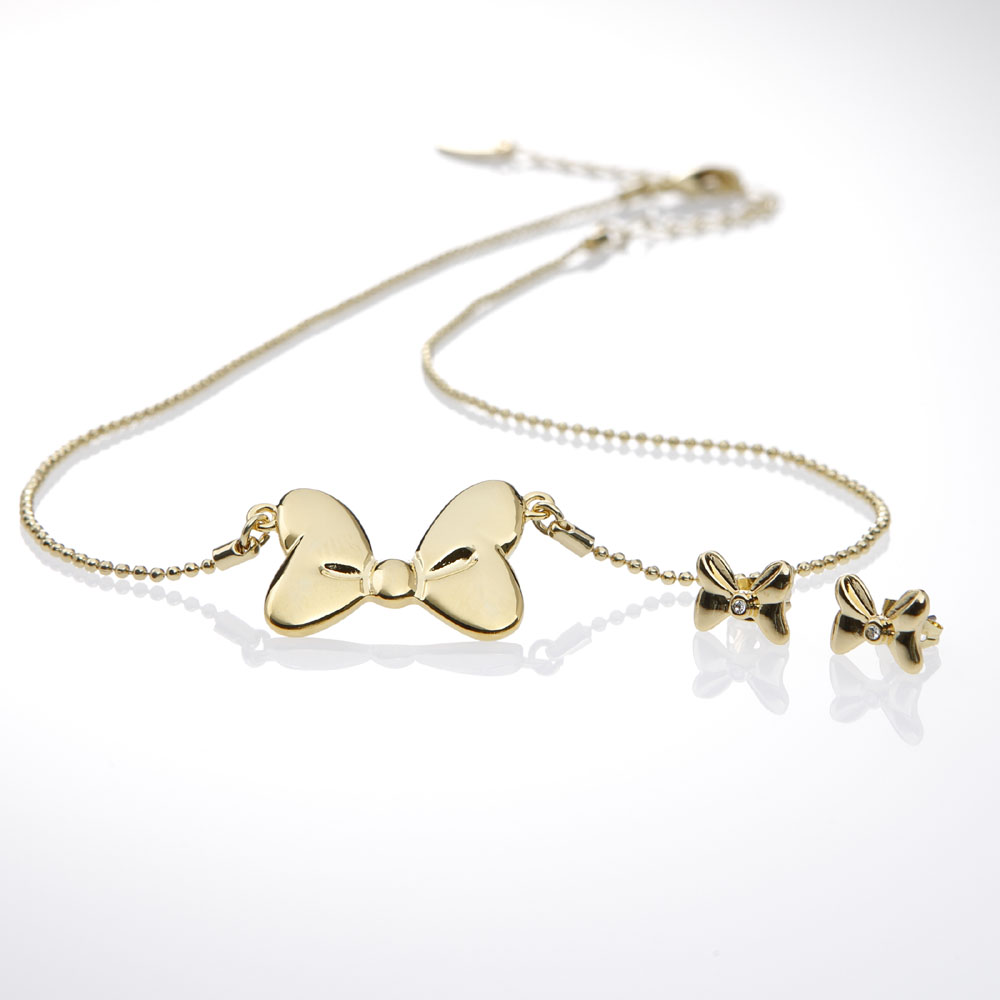 Disney Halskette - Schleife (Minnie Maus) in Gold von Couture Kingdom 12100961