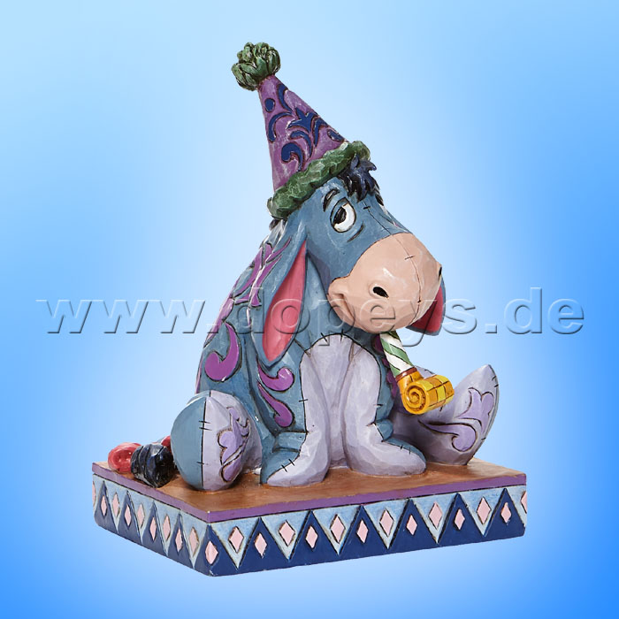 Disney Traditions - Birthday Blues (Eeyore with Birthday Hat & Horn) figurine by Jim Shore 6008074