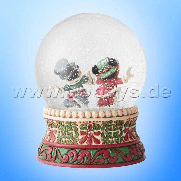 Splendid Skaters (Victorianische Mickey & Minnie Maus Schneekugel) Figur von Disney Traditions / Jim Shore - Enesco 6002832