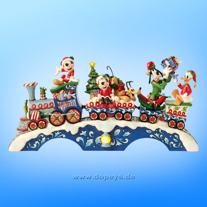 Disney Traditions - Mickey & Friends LED Musical Train (Christmas Cheer on Track) figurine by Jim Shore 6014996