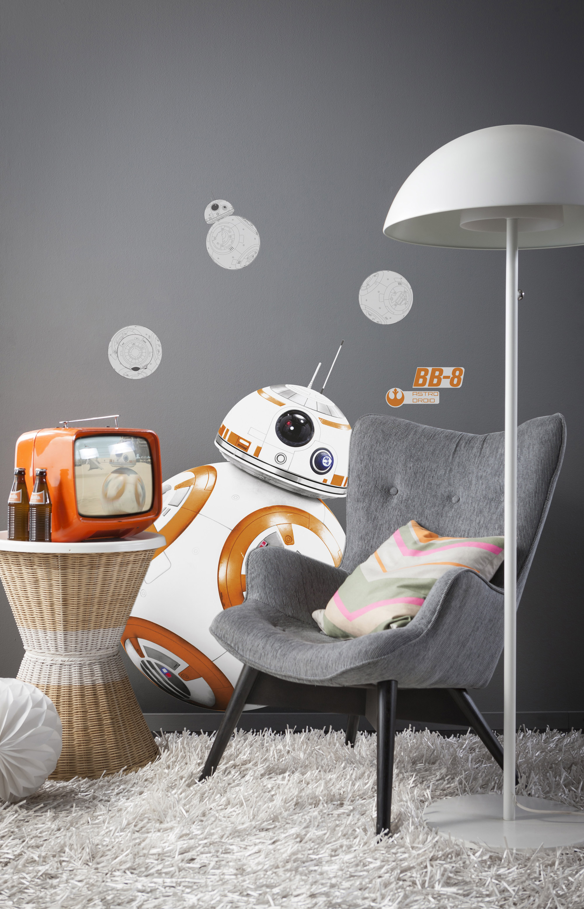Star Wars Wandsticker / Wandaufkleber "BB-8"