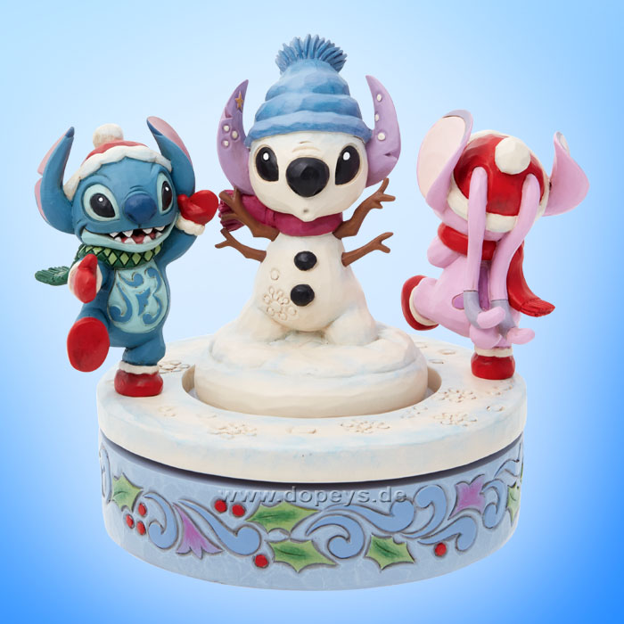 Disney Traditions - Stitch & Angel Building a Snowman (Snowy Shenanigans) figurine by Jim Shore 6013061