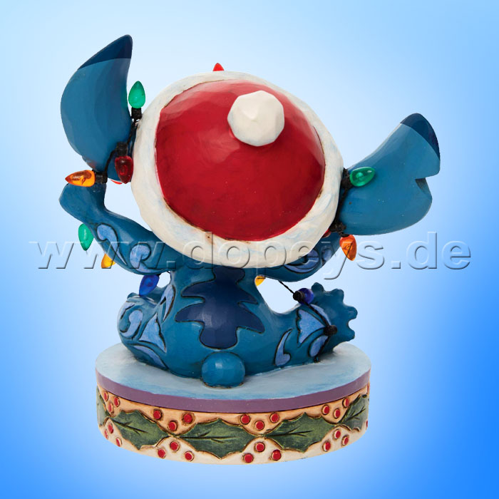 Disney Traditions -  (Stitch Wrapped in Christmas Lights) figurine by Jim Shore 6010872