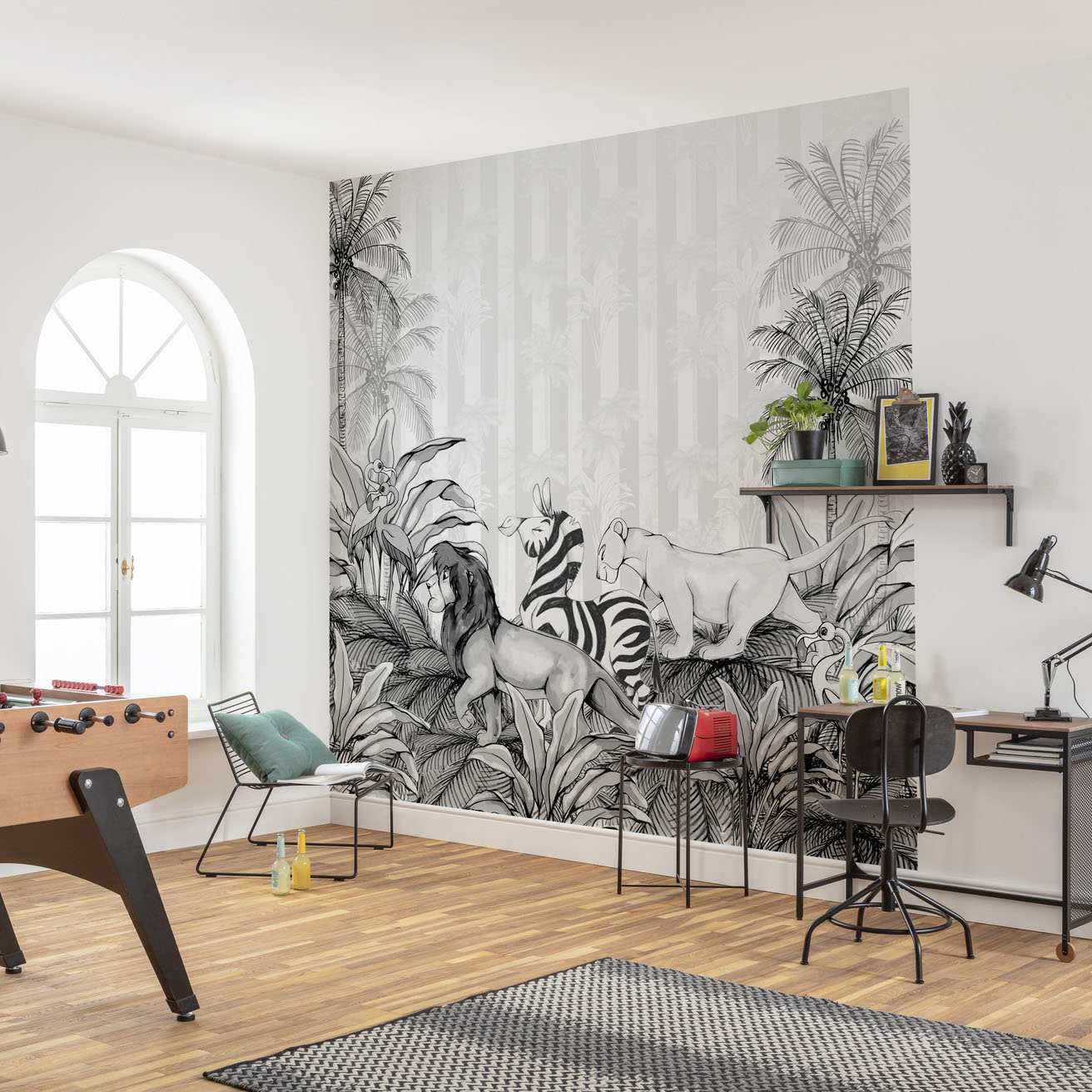 Disney Vlies Fototapete Der König der Löwen "Lion King Monochrome"