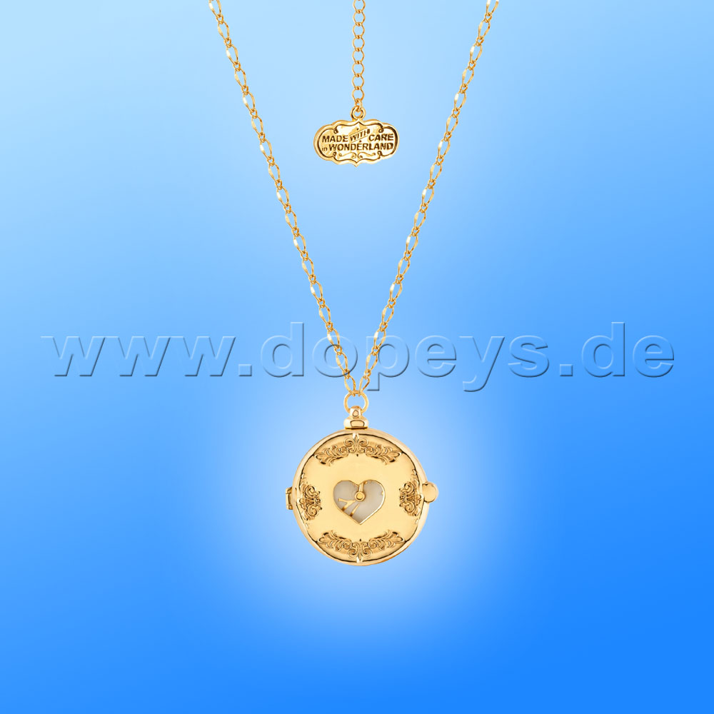 Disney Halskette - Taschenuhr Medaillon (Alice im Wunderland) in Gold von Couture Kingdom 12100321