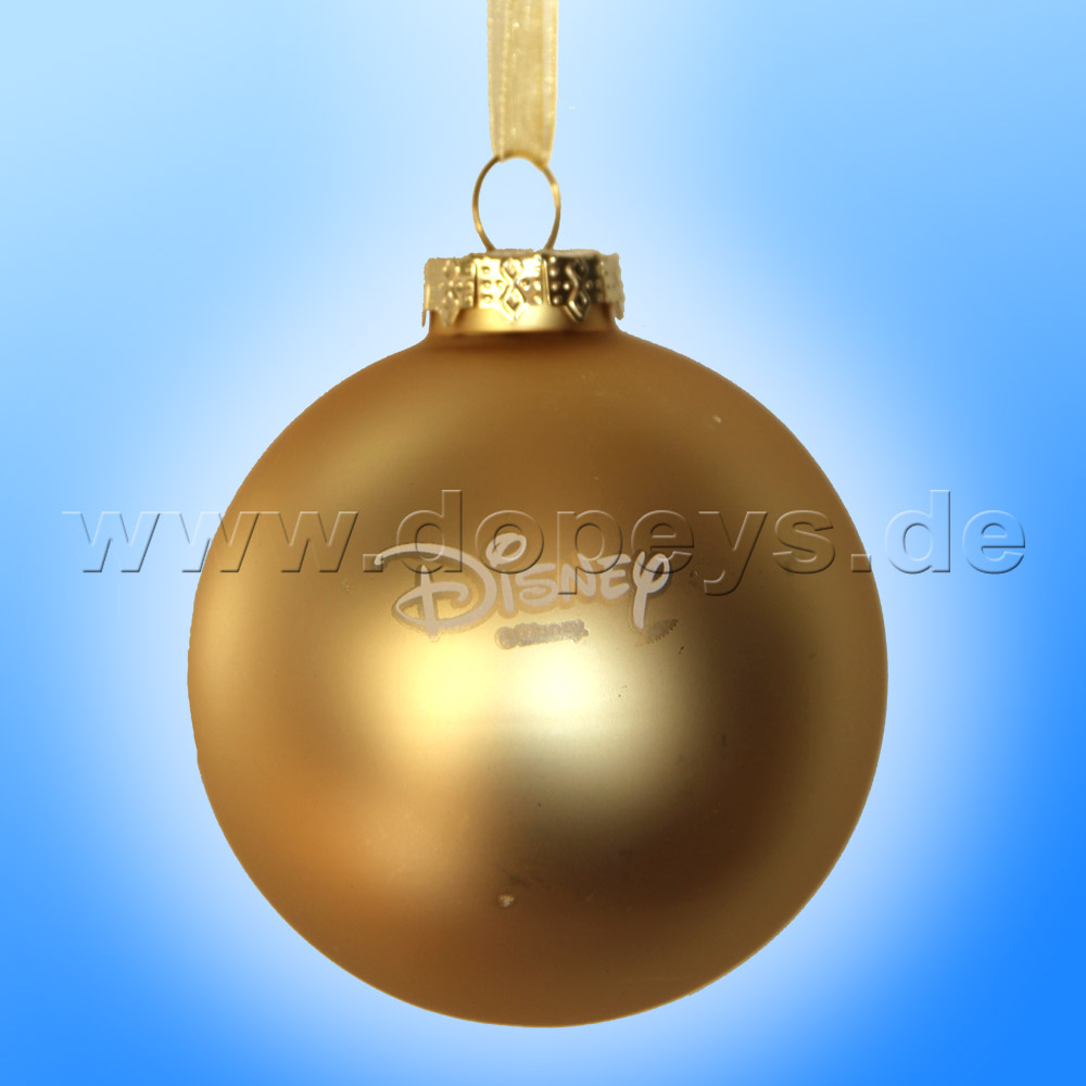 Kurt S. Adler - Frozen "Olaf & Anna's Embrace" Christmas Bauble gold DN03005-B