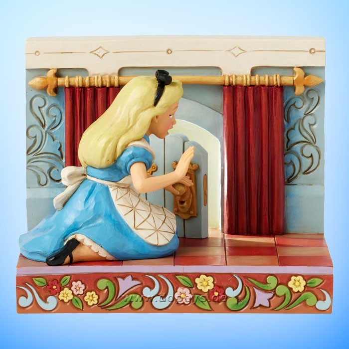 Disney Traditions Figur - Alice im Wunderland an beleuchteter Tür (Curioser and Curiouser) von Jim Shore 6016902