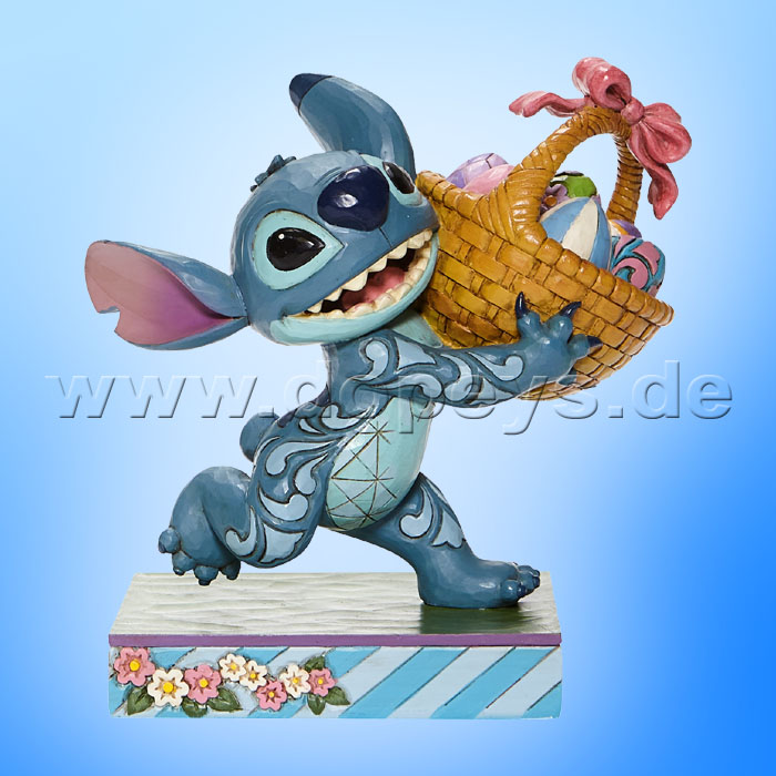 Disney Traditions - Bizarre Bunny (Stitch Running with Easter Basket) figurine by Jim Shore 6008075