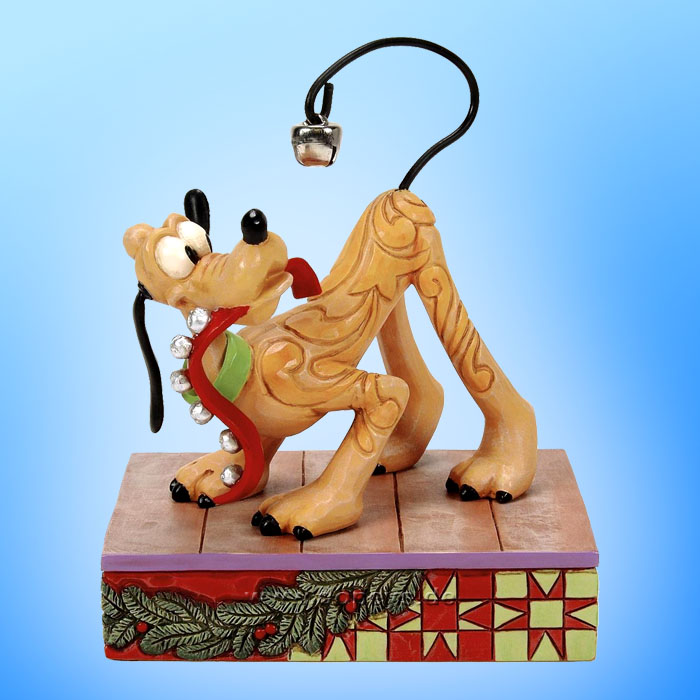 Disney Traditions - Pluto with Christmas Bells (Jolly Jingle Tail) figurine by Jim Shore 6016885