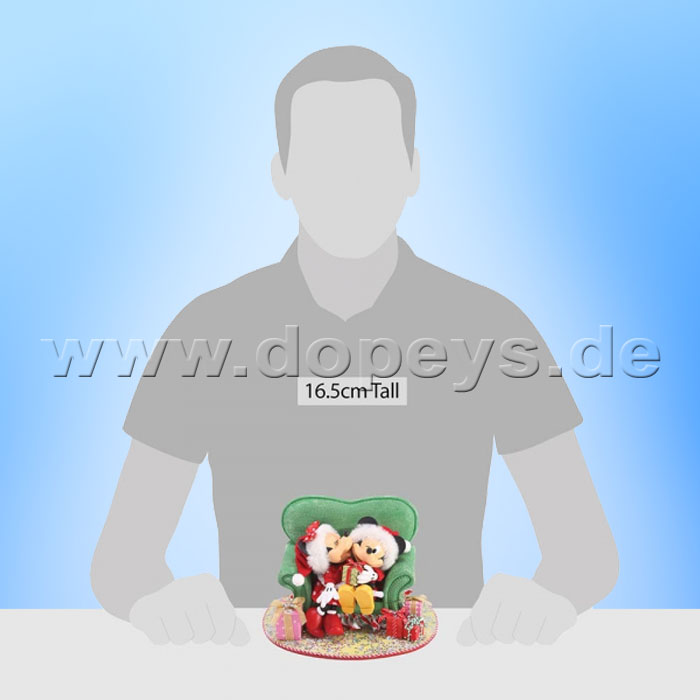 Disney Possible Dreams von Enesco "Mickey & Minnie auf Weihnachts-Sessel" Minnie's Perfect Gift 6003419
