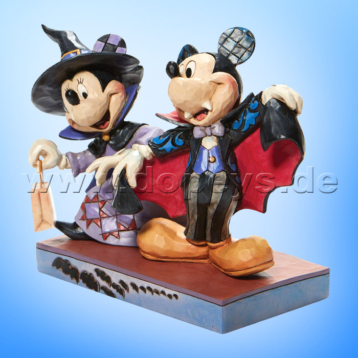 Disney Traditions - Terrifying Trick-or-Treaters (Minnie as Witch and Mickey as Vampire) figurine by Jim Shore 6008989