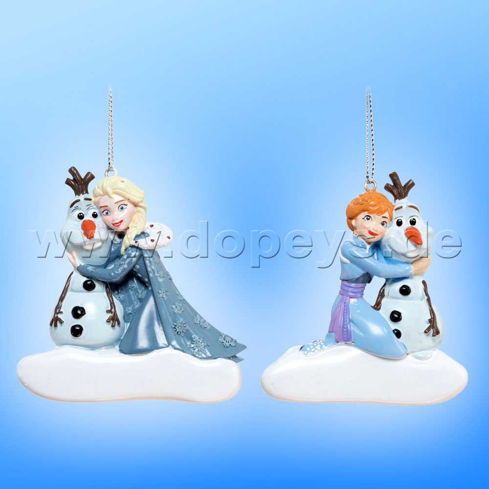 Kurt S. Adler - Disney Frozen "Elsa & Olaf" Relief Christmas Hanging Ornament DN03003-E