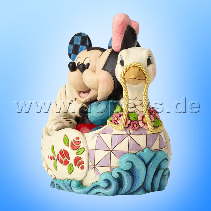Disney Traditions / Jim Shore Figur von Enesco "Lovebirds (Mickey und Minnie in einem Schwanenboot)" 4059744