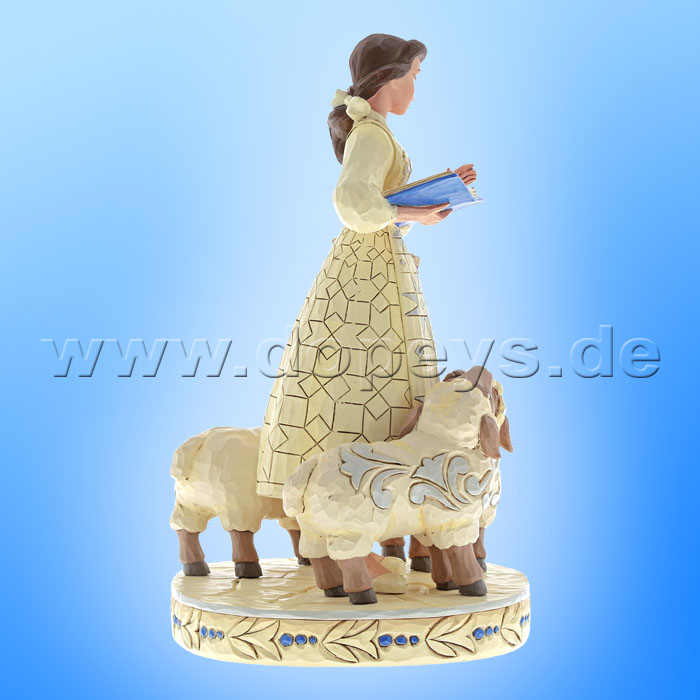 Bookish Beauty (Belle mit Schafen White Woodland) Figur von Disney Traditions / Jim Shore - Enesco 6002338