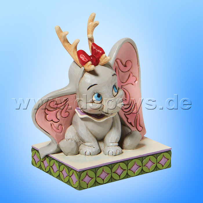 Disney Traditions - Santa's Cheerful Helper (Weihnachts-Dumbo als Rentier) von Jim Shore 6008985