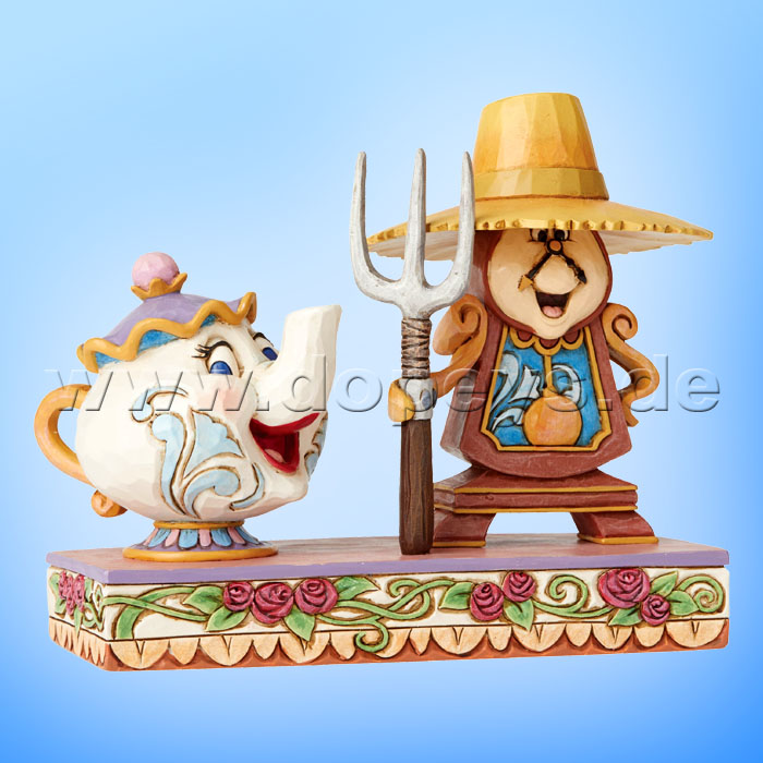 Disney Traditions - Workin Round The Clock (Mrs. Potts & Cogsworth) by Jim Shore 6002813