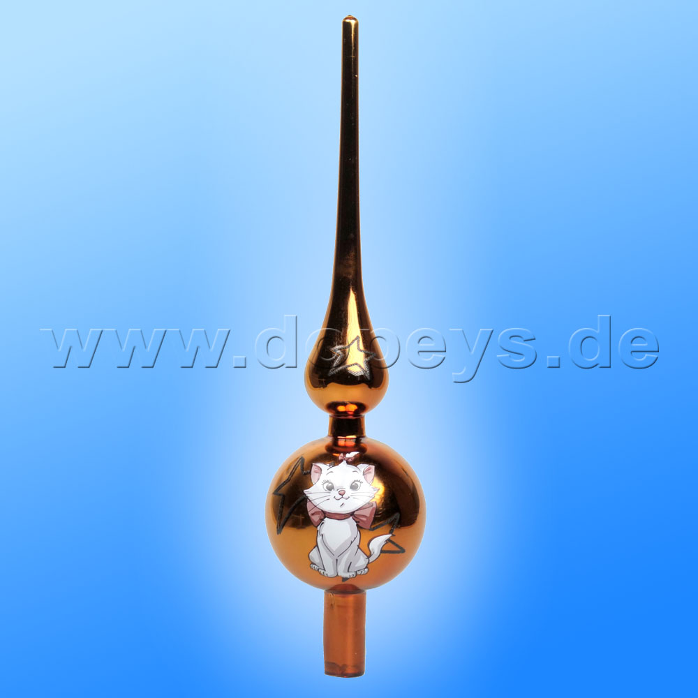 Kurt S. Adler - Disney Weihnachtsbaumspitze aus Glas "Aristocats" Tree Topper DN33002