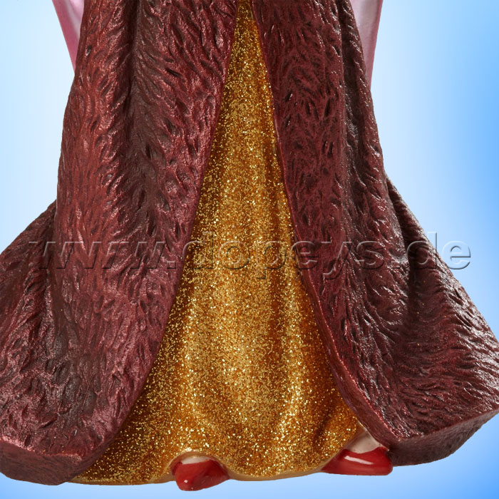 Disney Showcase Collection from Enesco "Christmas Belle Figurine & Chip Hanging Ornament Set" 4053349 Haute Couture