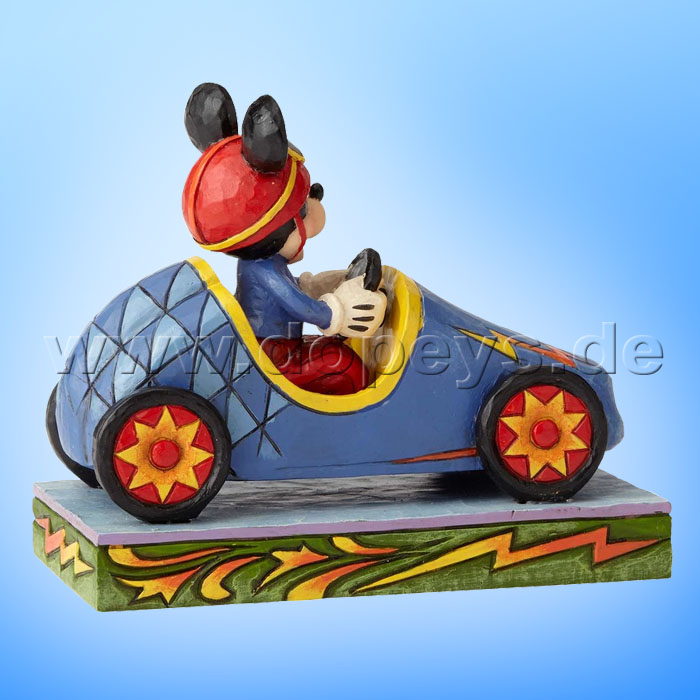 Disney Traditions / Jim Shore Figur von Enesco "Mickey Takes The Lead (Mickey beim Seifenkistenrennen)" 6000974