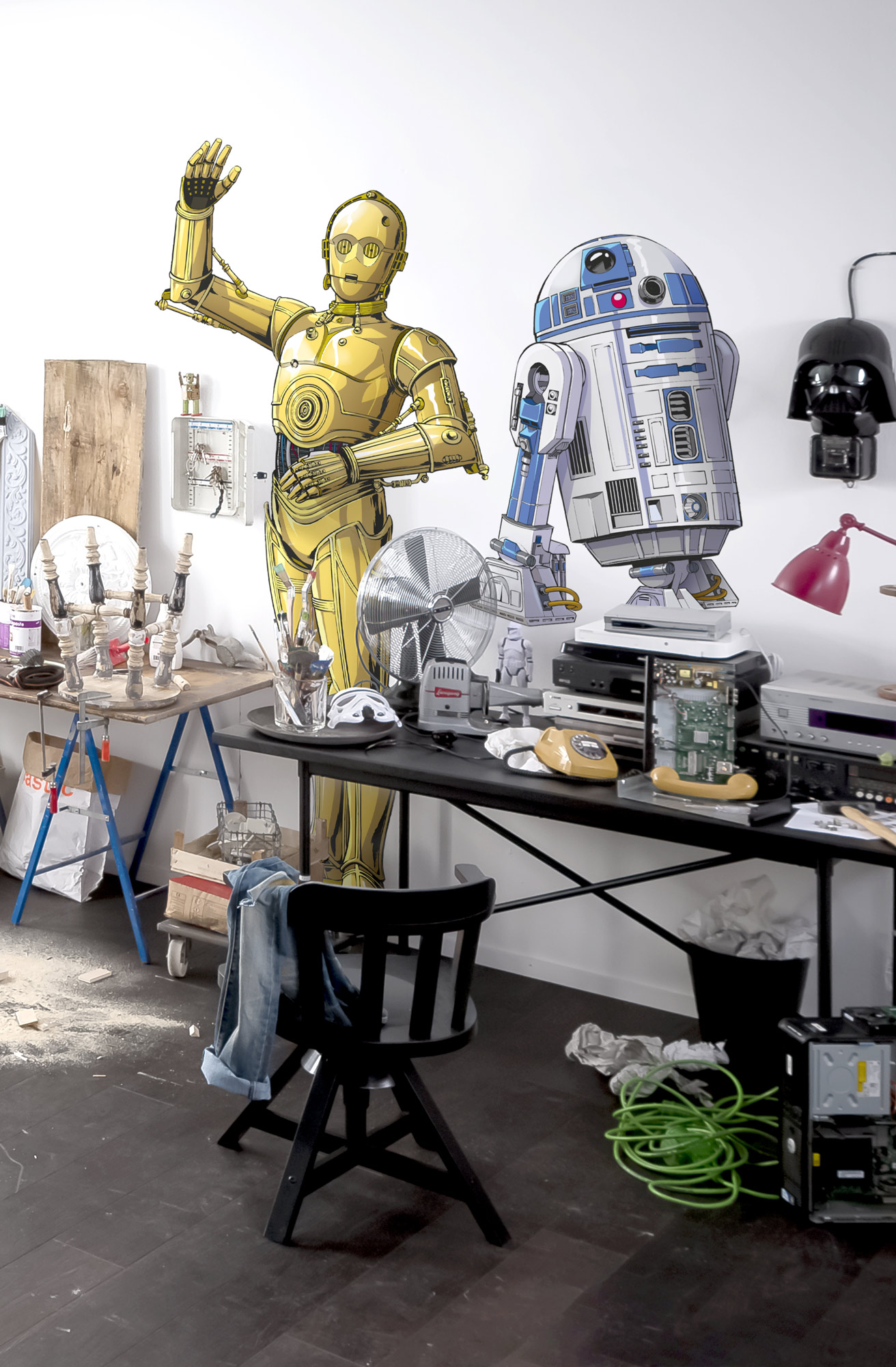 Star Wars Vlies Fototapete selbstklebend "Star Wars XXL C-3PO" 127cm x 200cm